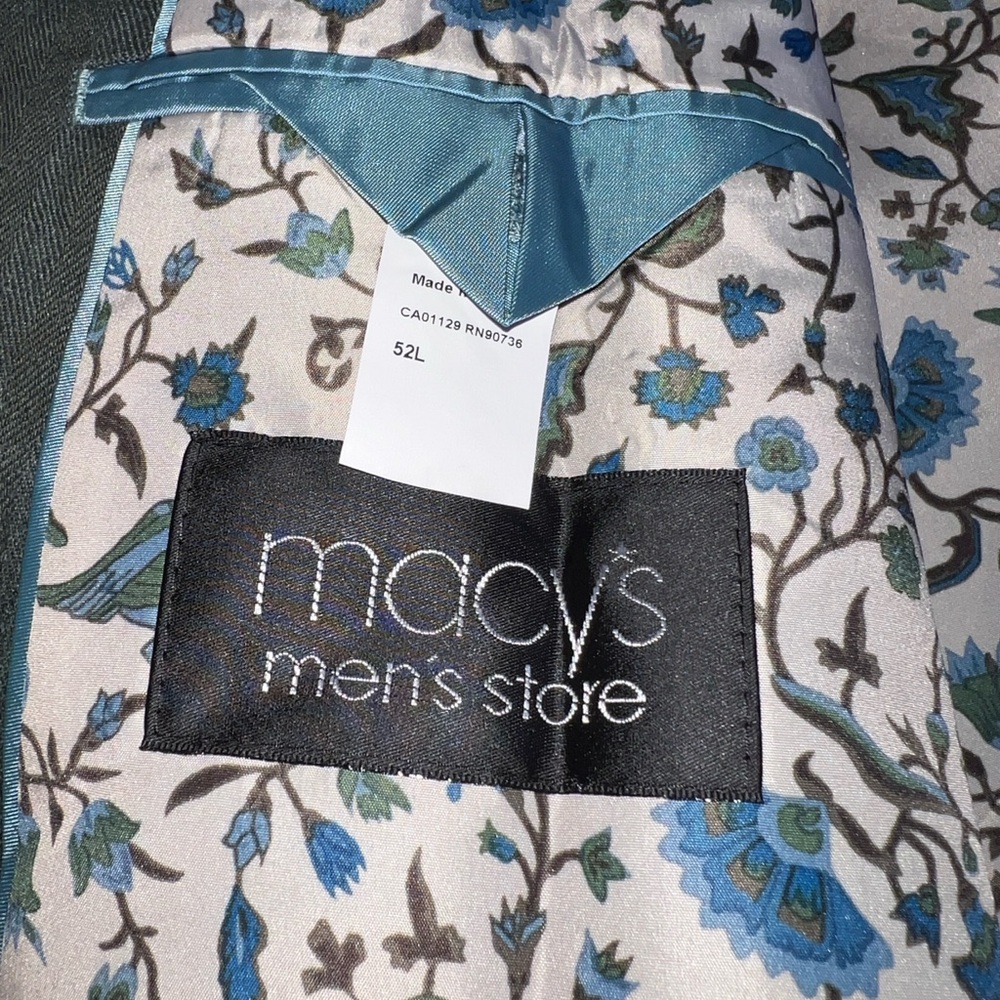 Tallia Macys Men's Linen Sportscoat Blazer 52L - Picture 6 of 10